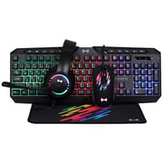 Hezire 4-in-1 Gaming Kit Keyboard+Mouse+Headset+Mouse Pad 1.3m Black