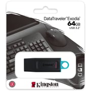 Kingston USB Flash Drive 64GB Black DTX/64GB