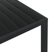 vidaXL Garden Table Black 185x90x74 cm Aluminium and WPC vidaXL Garden Table Black 185x90x74 cm Aluminium and WPC