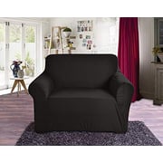 Elegant Comfort Collection Luxury Soft Furniture Jersey Stretch Slipcover, Chair Black Elegant Comfort Collection Luxury Soft Furniture Jersey Stretch Slipcover, Chair Black
