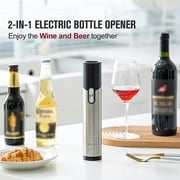 Xiaomi Circle Joy 2 in 1 Automatic Beer Wine Bottle Opener Quick Open in 8 Seconds Silver Black Xiaomi Circle Joy 2 in 1 Automatic Beer Wine Bottle Opener Quick Open in 8 Seconds Silver Black