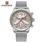 Naviforce NF9211S-SLVR/WHT-Unique Style comes naturally to tough guys