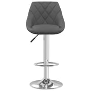 Vidaxl Bar Stool 2 Pcs Dark Grey Velvet Vidaxl Bar Stool 2 Pcs Dark Grey Velvet