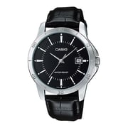 Casio Timepieces Black Leather Men Watch MTP-V004L-1AVDF