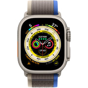 Apple Watch Ultra GPS + Cellular, 49mm Titanium Case with Blue Gray Trail Loop - Small/Medium Apple Watch Ultra GPS + Cellular, 49mm Titanium Case with Blue Gray Trail Loop - Small/Medium