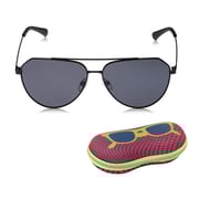 TFL Aviator Unisex Black Polarized Sunglasses TFL Aviator Unisex Black Polarized Sunglasses