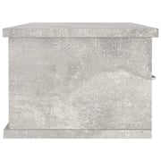 Vidaxl Wall-mounted Drawer Shelf Concrete Grey 88x26x18.5 Cm Chipboard Vidaxl Wall-mounted Drawer Shelf Concrete Grey 88x26x18.5 Cm Chipboard