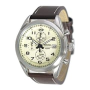 Seiko Chronograph Brown Leather Analog Watch For Men SSB273P1