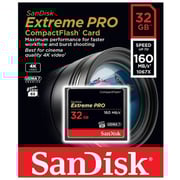 Sandisk Extreme Pro Compact Flash Card 32GB Black SDCFXPS032GX46 Sandisk Extreme Pro Compact Flash Card 32GB Black SDCFXPS032GX46