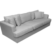 Pan Emirates Shaggy 3 Seater Sofa Grey Pan Emirates Shaggy 3 Seater Sofa Grey