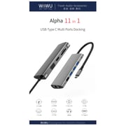 WIWU 505302 Alpha 11in1 Type C Converter Grey For MacBook WIWU 505302 Alpha 11in1 Type C Converter Grey For MacBook