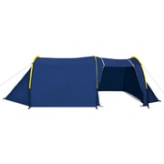Vidaxl Camping Tent 4 Persons Navy Blue/yellow Vidaxl Camping Tent 4 Persons Navy Blue/yellow