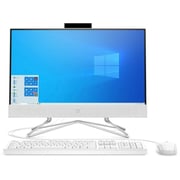 كمبيوتر مكتبي إتش بي AIO 22-DF1003NE 3B4Y4EA الكل في واحد - Core i3 3GHz 4GB 1TB Win10 21.5inch لون أبيض