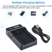 Dmk Power Np-fz100 Battery 2300mah And Single Slot Usb Charger Compatible With Sony Np-fz100, Bc-qz1sony A7riii A7r3, Sony A7 Iii,sony Alpha 9,sony Alpha 9r,sony Alpha 9s Digital Camera