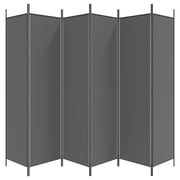 vidaXL 6-Panel Room Divider Anthracite 300x200 cm Fabric vidaXL 6-Panel Room Divider Anthracite 300x200 cm Fabric