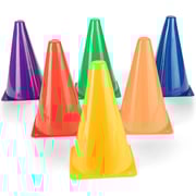 ULTIMAX Agility Marker Cone Set for Athletics and Social Distancing Traffic Cones Outdoor Sport Cones for Kids Football Soccer Training Cones 25 Pack- 18 cm Assorted Color ULTIMAX Agility Marker Cone Set for Athletics and Social Distancing Traffic Cones Outdoor Sport Cones for Kids Football Soccer Training Cones 25 Pack- 18 cm Assorted Color
