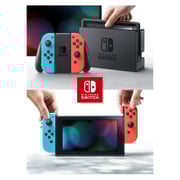Nintendo Switch V2 Neon Blue/Neon Red Gaming Console + New Super Mario Bros U Deluxe + 2 Games Nintendo Switch V2 Neon Blue/Neon Red Gaming Console + New Super Mario Bros U Deluxe + 2 Games