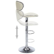 Vidaxl Bar Stools 2 Pcs Cream Faux Leather Vidaxl Bar Stools 2 Pcs Cream Faux Leather