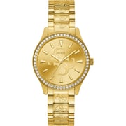 Guess Anna Gold Stainless Steel Analog Watch For Women - W1280L2 Guess Anna Gold Stainless Steel Analog Watch For Women - W1280L2