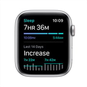 Apple Watch SE GPS+Cellular 40mm Silver Aluminum Case with White Sport Band