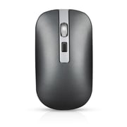 HXSJ M30 Rechargeable Wireless Mouse 2.4GHz Mice 1600DPI Metal Scroll Wheel For Working Office Grey