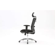 Mahmayi M18-025 Ergonomics Office Chair Computer Chair Desk Chair, Adjustable Headrests Chair Backrest and Armrest'S Mesh Chair (Black)