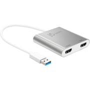 J5Create USB 3.0 to Dual HDMI Monitor Adapter Silver J5Create USB 3.0 to Dual HDMI Monitor Adapter Silver