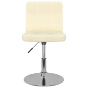 Vidaxl Swivel Dining Chairs 2 Pcs Cream Fabric Vidaxl Swivel Dining Chairs 2 Pcs Cream Fabric