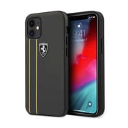 CG Mobile Ferrari Off Track Genuine Leather Hard Case Stitched and Embossed Lines for iPhone 12 Mini (5.4 CG Mobile Ferrari Off Track Genuine Leather Hard Case Stitched and Embossed Lines for iPhone 12 Mini (5.4