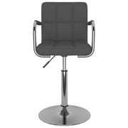 Vidaxl Bar Stool Dark Grey Fabric Vidaxl Bar Stool Dark Grey Fabric