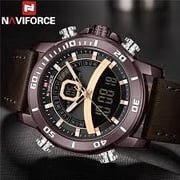 Naviforce NF9181L-BRWN- Glazier Men's Waterproof Watch