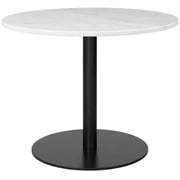 Lamac Crafts - White Round Marble Dining Table With Metal Legs (160cm Round) Lamac Crafts - White Round Marble Dining Table With Metal Legs (160cm Round)