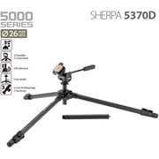 Velbon VESHERPA5370D Tripod Sherpa 5370D W/QB-157Q Quick Release Plate Velbon VESHERPA5370D Tripod Sherpa 5370D W/QB-157Q Quick Release Plate