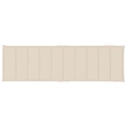 vidaXL Sun Lounger Cushion Cream 186x58x3 cm vidaXL Sun Lounger Cushion Cream 186x58x3 cm