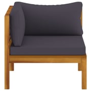 vidaXL 2-Seater Garden Sofa with Cushion Solid Acacia Wood vidaXL 2-Seater Garden Sofa with Cushion Solid Acacia Wood