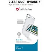 Cellular Line CLEARDUOIPH747T Transparent Clear Duo Hard Case For iPhone 7 Cellular Line CLEARDUOIPH747T Transparent Clear Duo Hard Case For iPhone 7
