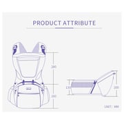 Sunveno Kangaroo Style Ergonomic Baby Carrier Blue Sunveno Kangaroo Style Ergonomic Baby Carrier Blue