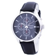 Seiko Chronograph Black Leather Analog Watch For Men SKS539P2 Seiko Chronograph Black Leather Analog Watch For Men SKS539P2