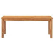 Vidaxl Garden Bench 114 Cm Solid Teak Wood Vidaxl Garden Bench 114 Cm Solid Teak Wood