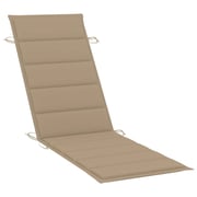 vidaXL Sun Lounger Cushion Beige 186x58x3 cm vidaXL Sun Lounger Cushion Beige 186x58x3 cm
