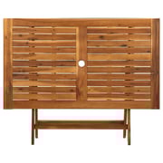 vidaXL Folding Garden Table 120x70x75 cm Solid Acacia Wood vidaXL Folding Garden Table 120x70x75 cm Solid Acacia Wood