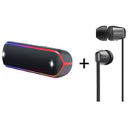 Sony SRS-XB32/B EXTRA BASS Portable Bluetooth Speaker Black + Sony WI-C310B Wireless In-Ear Headphone Black