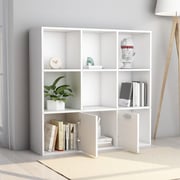 Vidaxl Book Cabinet White 98x30x98 Cm Engineered Wood Vidaxl Book Cabinet White 98x30x98 Cm Engineered Wood