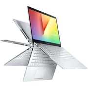 Asus Vivobook Flip 14 TP470EA 2 in 1 Laptop - Core i5 2.40GHz 8GB 512GB Shared Win11Home 14inch FHD Silver English/Arabic Keyboard