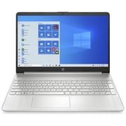 HP 15S-EQ1006 155S6EA Laptop - Ryzen 3 2.6GHz 4GB 256GB Win10 15.6inch FHD Silver English/Arabic Keyboard