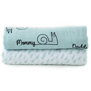 Milk&moo Set Of 2 Sangaloz Baby Muslin Swaddle Blanket Milk&moo Set Of 2 Sangaloz Baby Muslin Swaddle Blanket