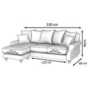 Galaxy Design Ellie Series L Shape Sofa Beige Galaxy Design Ellie Series L Shape Sofa Beige