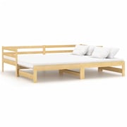 Vidaxl Pull-out Day Bed Solid Pinewood 2x Vidaxl Pull-out Day Bed Solid Pinewood 2x