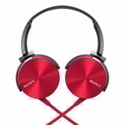 Sony MDRXB450AP/R Extra Bass Wired Over Ear Headphone Red Sony MDRXB450AP/R Extra Bass Wired Over Ear Headphone Red