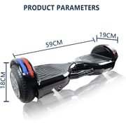 COOLBABY 6.5inch 2 Wheels Smart Electric Hoverboard Scooter with Led Lights PHC-BLK-SRK